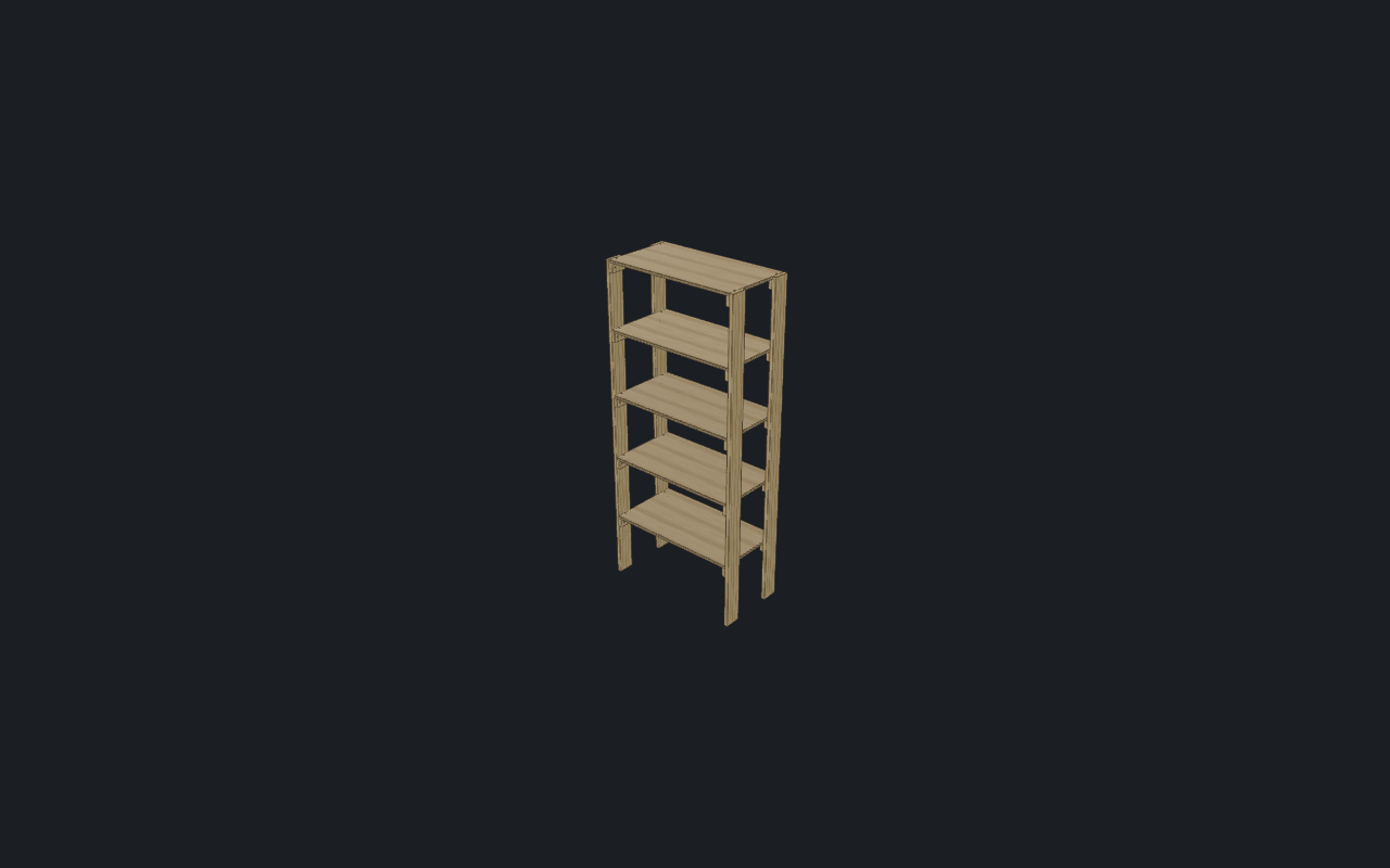 Storage Shelves, finished