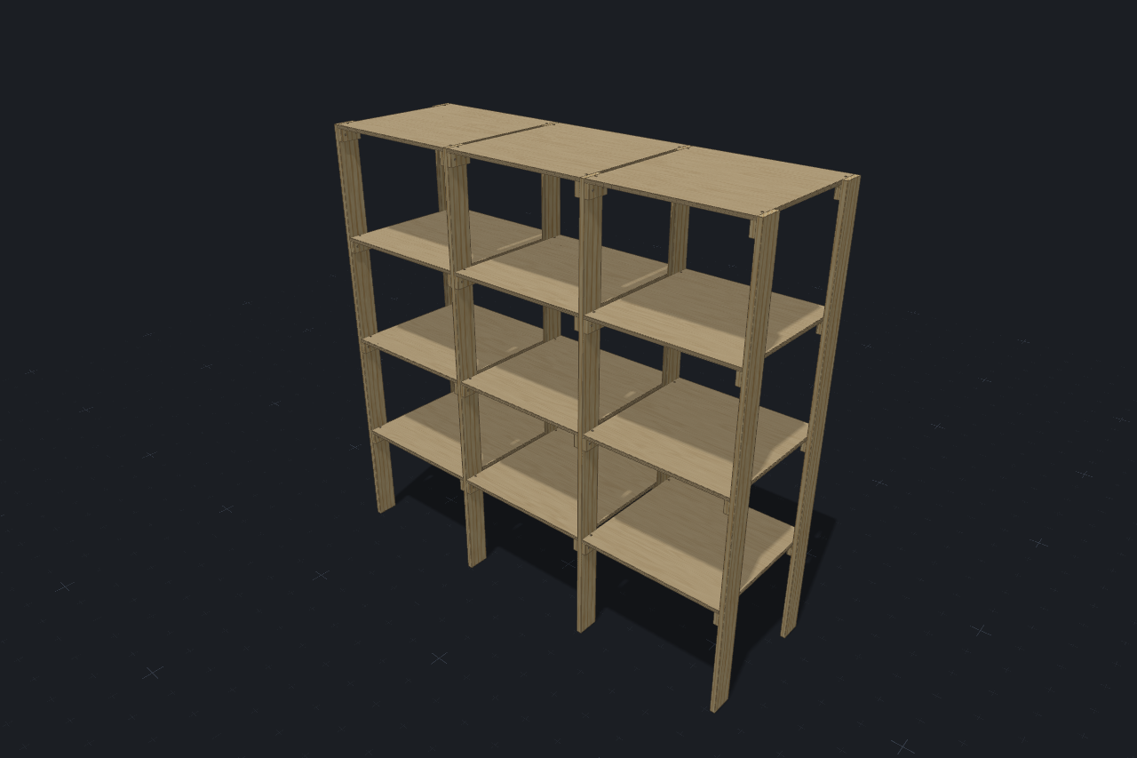 Storage Shelves, finished