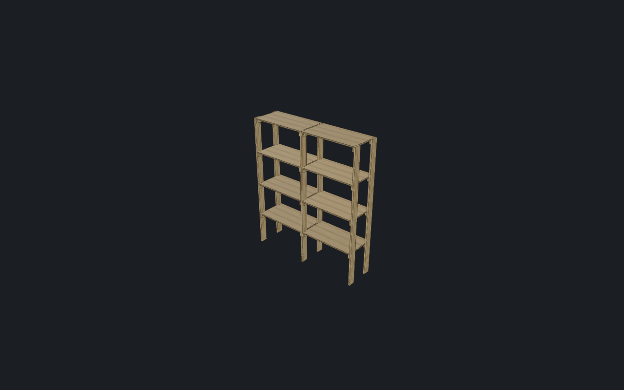 Two columns, six posts. The middle pair works double shifts.